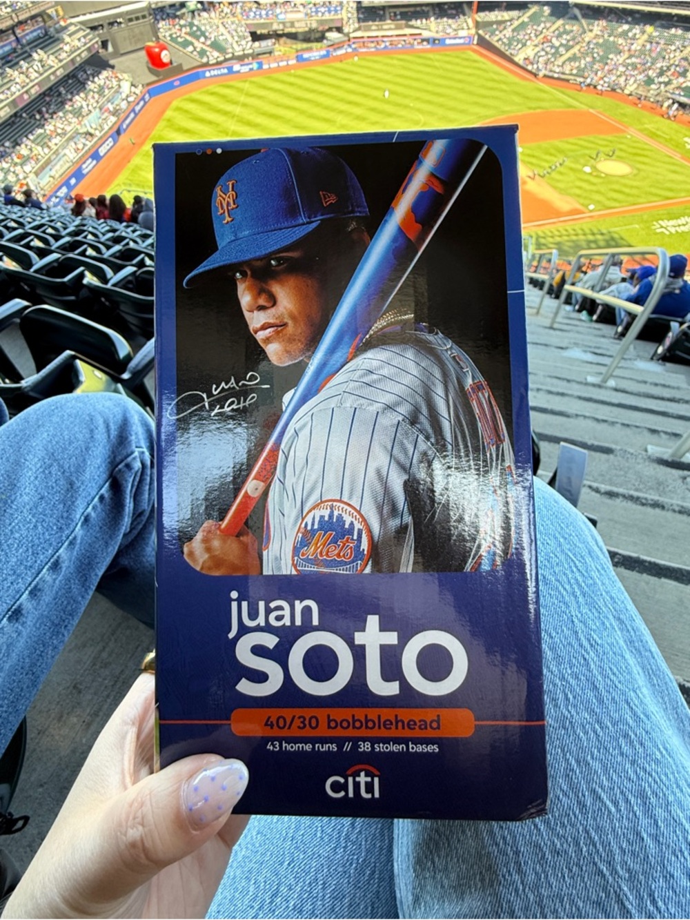 NEW, UNOPENED Juan Soto Mets 40/30 Bobblehead